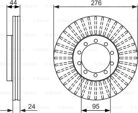 BOSCH 0 986 479 608 - Jarrulevy inparts.fi