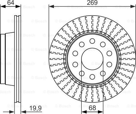 BOSCH 0 986 479 689 - Jarrulevy inparts.fi