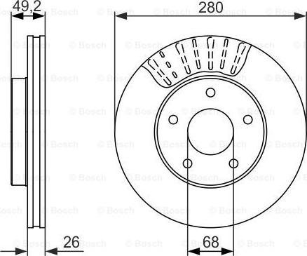 BOSCH 0 986 479 678 - Jarrulevy inparts.fi