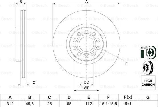 BOSCH 0 986 479 058 - Jarrulevy inparts.fi