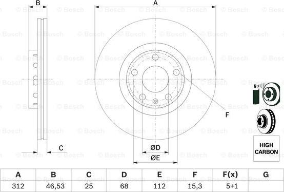 BOSCH 0 986 479 057 - Jarrulevy inparts.fi