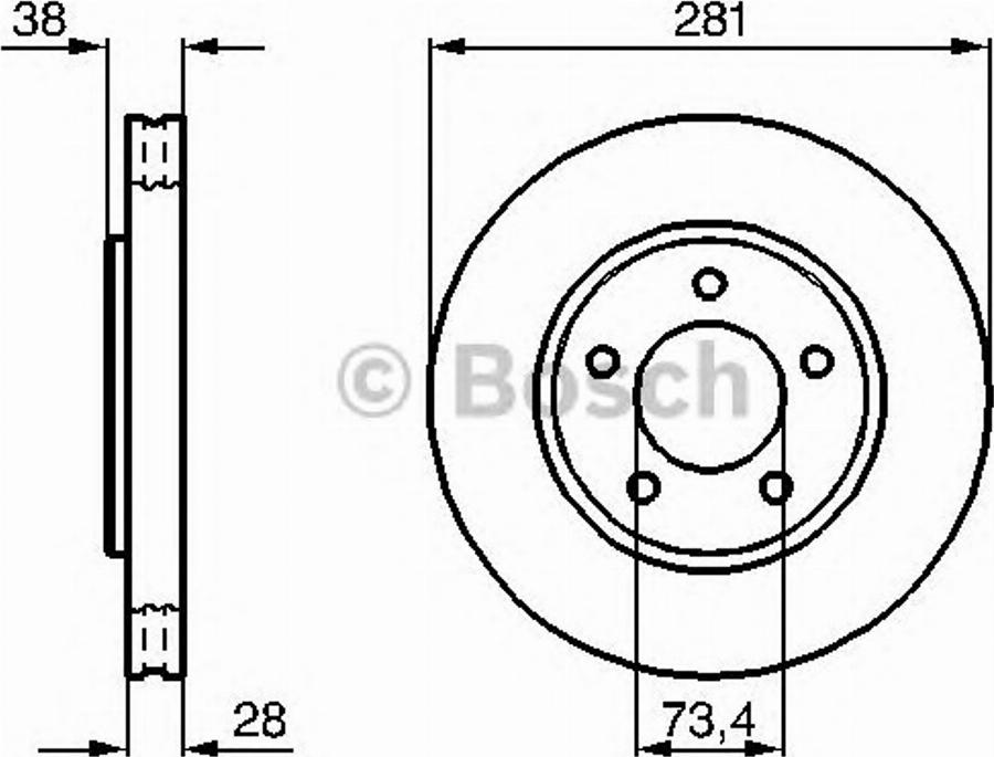 BOSCH 0 986 479 063 - Jarrulevy inparts.fi