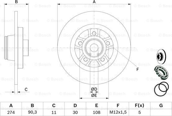 BOSCH 0 986 479 015 - Jarrulevy inparts.fi