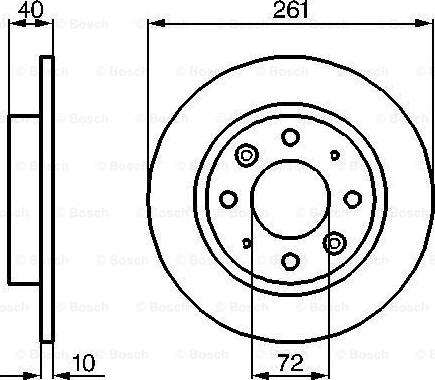 BOSCH 0 986 479 018 - Jarrulevy inparts.fi