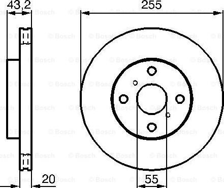 BOSCH 0 986 479 012 - Jarrulevy inparts.fi