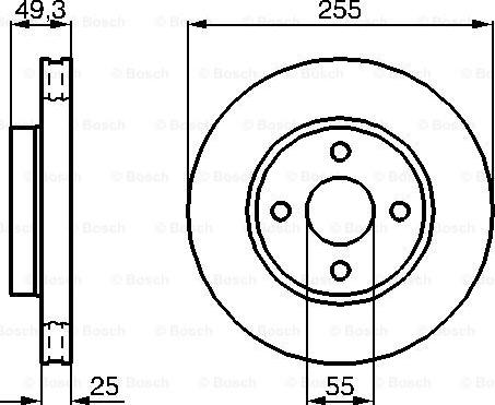 BOSCH 0 986 479 084 - Jarrulevy inparts.fi