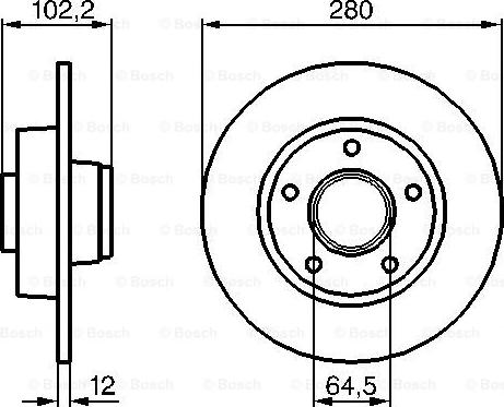 BOSCH 0 986 479 144 - Jarrulevy inparts.fi