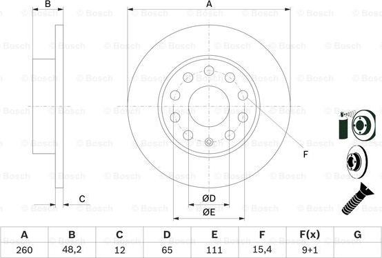 BOSCH 0 986 479 155 - Jarrulevy inparts.fi