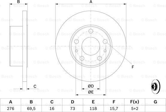 BOSCH 0 986 479 163 - Jarrulevy inparts.fi