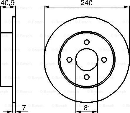 BOSCH 0 986 479 104 - Jarrulevy inparts.fi