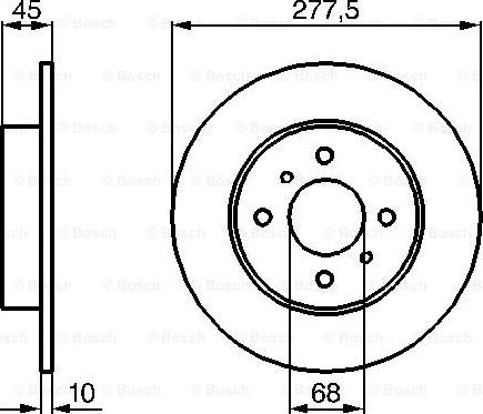 BOSCH 0 986 479 105 - Jarrulevy inparts.fi