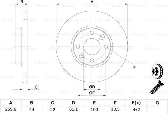 BOSCH 0 986 479 103 - Jarrulevy inparts.fi