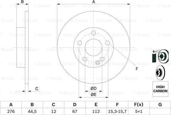 BOSCH 0 986 479 185 - Jarrulevy inparts.fi