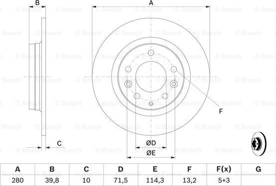 BOSCH 0 986 479 131 - Jarrulevy inparts.fi