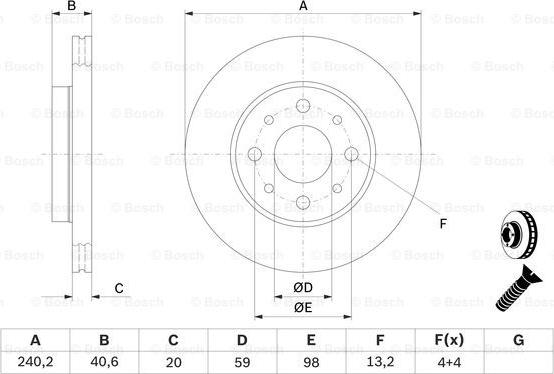 BOSCH 0 986 479 B76 - Jarrulevy inparts.fi