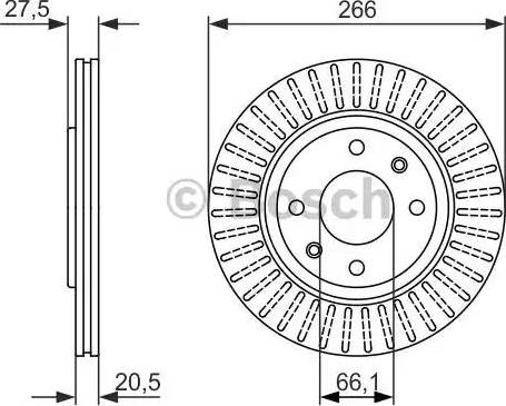 BOSCH 0 986 479 849 - Jarrulevy inparts.fi