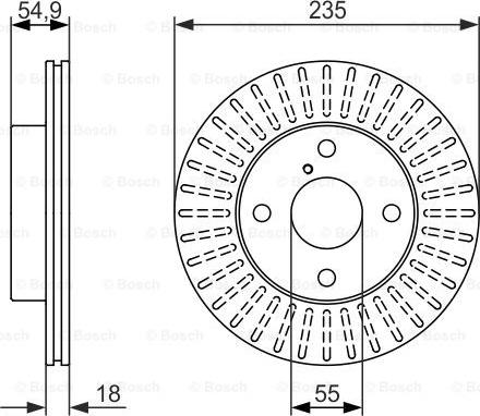 BOSCH 0 986 479 845 - Jarrulevy inparts.fi