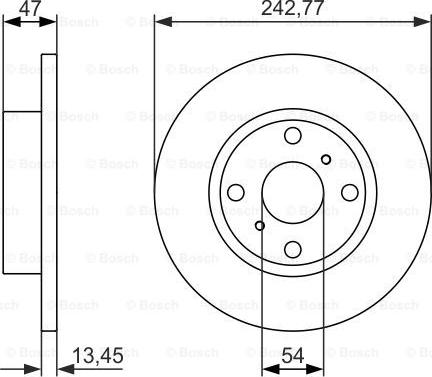 BOSCH 0 986 479 843 - Jarrulevy inparts.fi