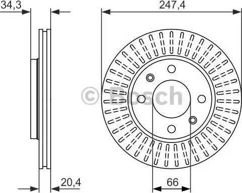 BOSCH 0 986 479 861 - Jarrulevy inparts.fi