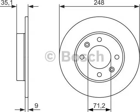 BOSCH 0 986 479 888 - Jarrulevy inparts.fi