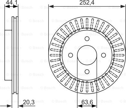 BOSCH 0 986 479 887 - Jarrulevy inparts.fi