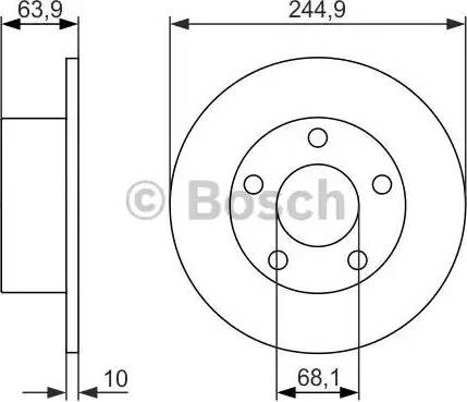 BOSCH 0 986 479 834 - Jarrulevy inparts.fi