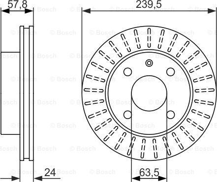 BOSCH 0 986 479 836 - Jarrulevy inparts.fi