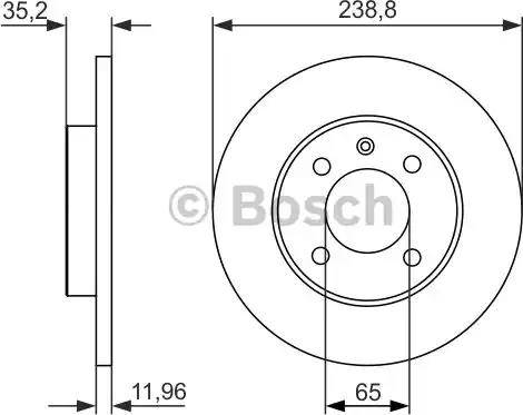 BOSCH 0 986 479 825 - Jarrulevy inparts.fi