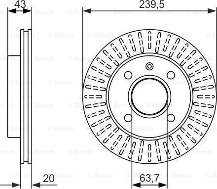 BOSCH 0 986 479 874 - Jarrulevy inparts.fi