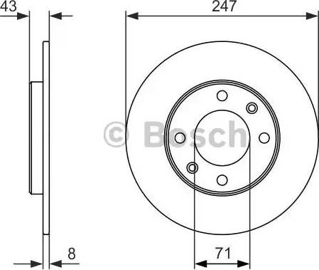 BOSCH 0 986 479 870 - Jarrulevy inparts.fi