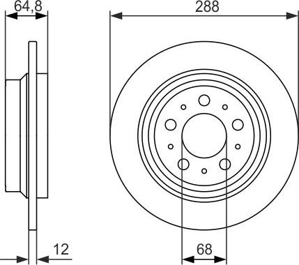 BOSCH 0 986 479 873 - Jarrulevy inparts.fi