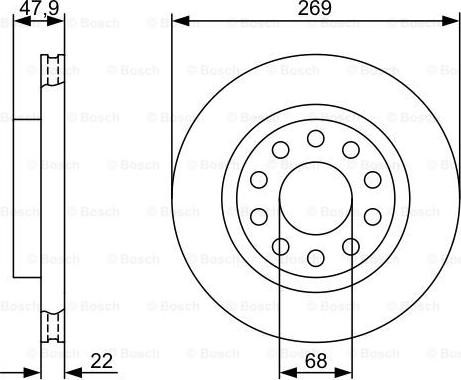 BOSCH 0 986 479 366 - Jarrulevy inparts.fi