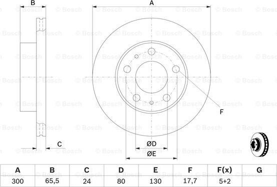 BOSCH 0 986 479 314 - Jarrulevy inparts.fi