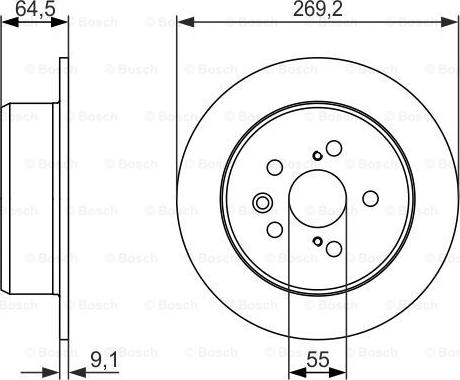 BOSCH 0 986 479 336 - Jarrulevy inparts.fi