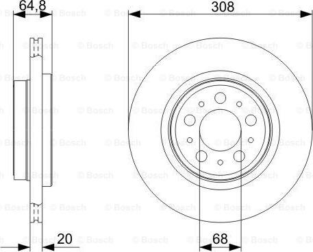 BOSCH 0 986 479 320 - Jarrulevy inparts.fi