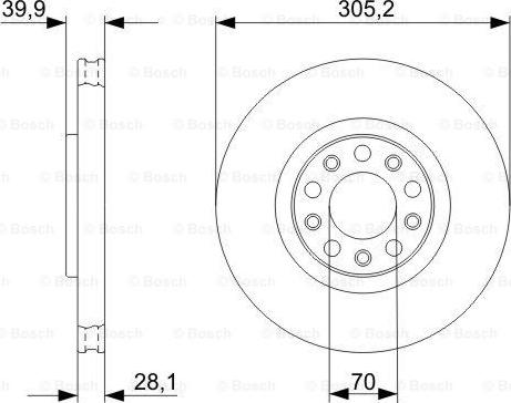 BOSCH 0 986 479 291 - Jarrulevy inparts.fi