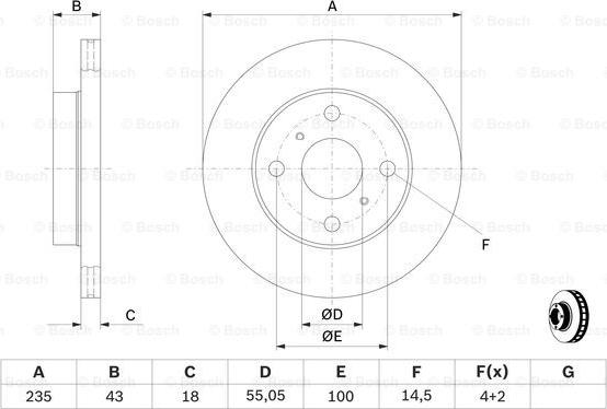 BOSCH 0 986 479 244 - Jarrulevy inparts.fi