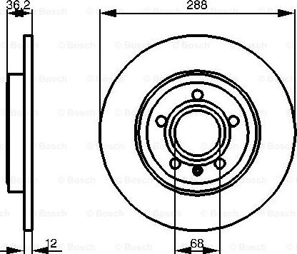 BOSCH 0 986 479 252 - Jarrulevy inparts.fi