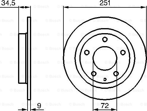 BOSCH 0 986 479 208 - Jarrulevy inparts.fi