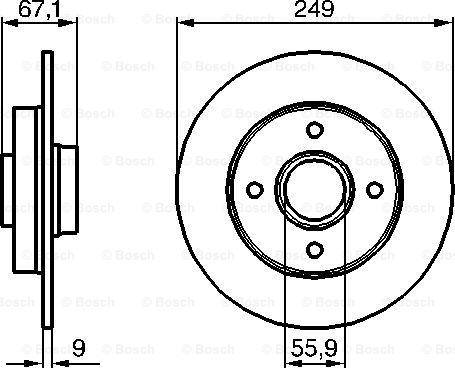 BOSCH 0 986 479 219 - Jarrulevy inparts.fi