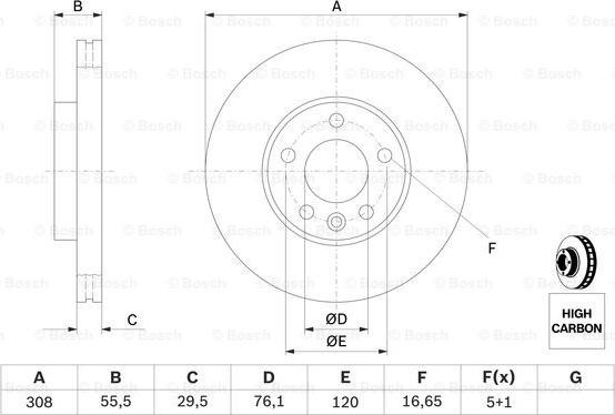 BOSCH 0 986 479 B88 - Jarrulevy inparts.fi