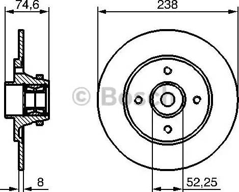 BOSCH 0 986 479 281 - Jarrulevy inparts.fi