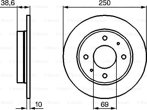 BOSCH 0 986 479 236 - Jarrulevy inparts.fi