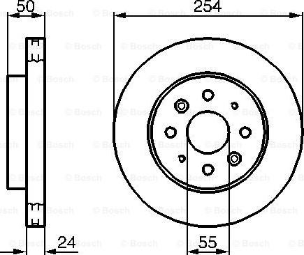 BOSCH 0 986 479 231 - Jarrulevy inparts.fi