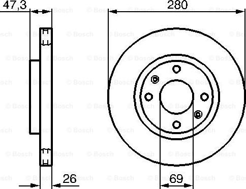 BOSCH 0 986 479 229 - Jarrulevy inparts.fi