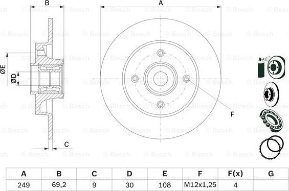 BOSCH 0 986 479 275 - Jarrulevy inparts.fi