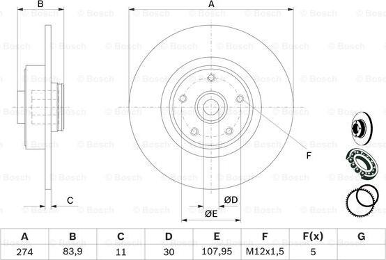 BOSCH 0 986 479 273 - Jarrulevy inparts.fi