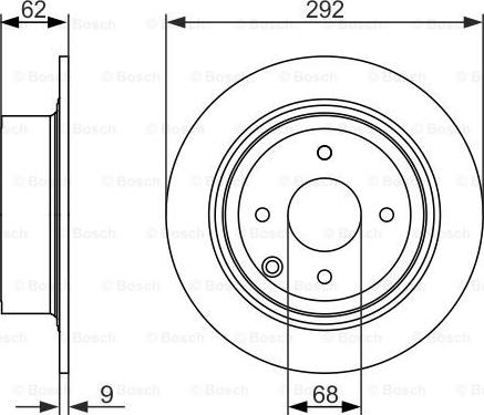 BOSCH 0 986 479 742 - Jarrulevy inparts.fi