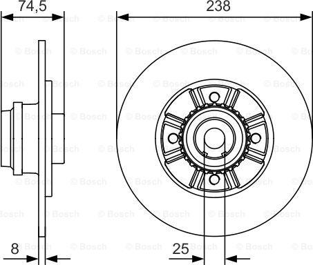 BOSCH 0 986 479 760 - Jarrulevy inparts.fi