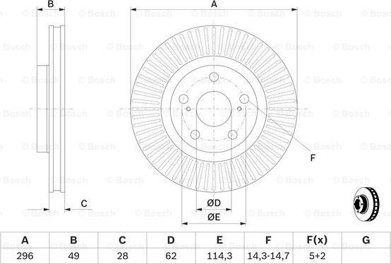 BOSCH 0 986 479 768 - Jarrulevy inparts.fi